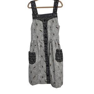 Handmade Bumble Bee Gray Black Dress 4-5 Years